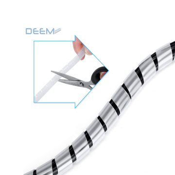 DEEM Adjustable cable management spiral wrapping for desktop cable